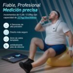 Báscula de Grasa Corporal Bluetooth, Báscula de Baño Digital INSMART con App Inteligente, 13 Monitores de Composición Corporal, para Android e iOS, 180 kg Negro (Azul Marino)