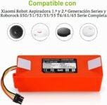 ENERGUP 14,4 V 6500 mAh batería de repuesto para Xiaomi Roborock S5 S50 S51 S502 S51 S5Max Aspiradora Robótica