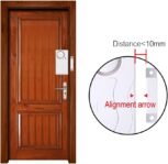 Alarma de puerta con 2 unidades de control remoto, ventana de seguridad inalámbrica para el hogar, sensor magnético de apertura, alerta antirrobo para seguridad del garaje del hogar