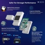 SONOFF POWR316D Interruptor Inteligente con Medidor WiFi 16A con Pantalla, Medición Digital LCD de Consumo de Energía y Protección contra Sobrecarga