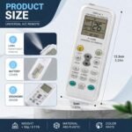 Controlador de aire acondicionado universal, control remoto K-1028E acondicionado, compatible con hasta 1000 marcas de aire acondicionado