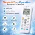 Controlador de aire acondicionado universal, control remoto K-1028E acondicionado, compatible con hasta 1000 marcas de aire acondicionado