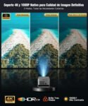 Magcubic Proyector 4K con Google TV Stick, Proyector Portátil 1080P Nativo 800ANSI con WiFi, Bluetooth, Corrección Trapezoidal Autofocus, Rotación 180°, Altavoces 15W Proyector HY450GT