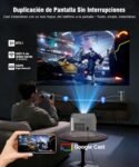 Magcubic Proyector 4K con Google TV Stick, Proyector Portátil 1080P Nativo 800ANSI con WiFi, Bluetooth, Corrección Trapezoidal Autofocus, Rotación 180°, Altavoces 15W Proyector HY450GT