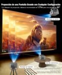 Magcubic Proyector 4K con Google TV Stick, Proyector Portátil 1080P Nativo 800ANSI con WiFi, Bluetooth, Corrección Trapezoidal Autofocus, Rotación 180°, Altavoces 15W Proyector HY450GT