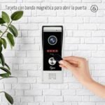 Cámara de timbre de puerta Visual 1080P con 7 pantallas táctiles (cable de 4 cables) intercomunicador de timbre de puerta Visual con detección de movimiento PIR
