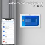 Cámara de timbre de puerta Visual 1080P con 7 pantallas táctiles (cable de 4 cables) intercomunicador de timbre de puerta Visual con detección de movimiento PIR