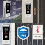 Cámara de timbre de puerta Visual 1080P con 7 pantallas táctiles (cable de 4 cables) intercomunicador de timbre de puerta Visual con detección de movimiento PIR