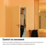 Eve Motion (Matter) – Sensor de Movimiento Inteligente con Sensor de Luz, Certificación de Resistencia al Agua IPX3, Activación Automática de Luces y Electrodomésticos, Rosca