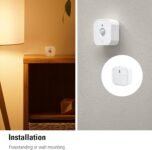 Eve Motion (Matter) – Sensor de Movimiento Inteligente con Sensor de Luz, Certificación de Resistencia al Agua IPX3, Activación Automática de Luces y Electrodomésticos, Rosca