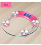 JINGYAN Básculas digitales Pantalla LCD Visión Nocturna Vidrio Templado Electrónica Báscula Corporal Digital Baño Gimnasio Báscula de Pesaje Inteligente (Azul)