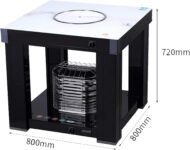 Mesa de calefacción portátil para interiores con radiador de convección para el calor del invierno en salas de estar y dormitorios