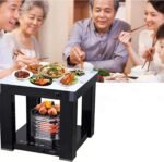 Mesa de calefacción portátil para interiores con radiador de convección para el calor del invierno en salas de estar y dormitorios