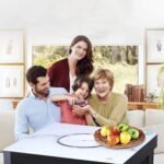 Mesa de calefacción portátil para interiores con radiador de convección para el calor del invierno en salas de estar y dormitorios
