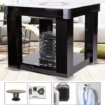 Mesa de calefacción portátil para interiores con radiador de convección para el calor del invierno en salas de estar y dormitorios