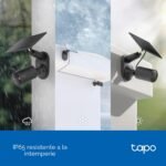 Tapo C411 Kit TP-Link Cámara de Seguridad Solar Inalámbrica 2K/3MP con Visión Nocturna a Color, Detección Inteligente de Personas