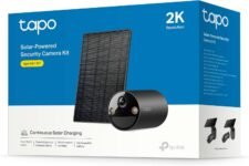 Tapo C411 Kit TP-Link Cámara de Seguridad Solar Inalámbrica 2K/3MP con Visión Nocturna a Color, Detección Inteligente de Personas