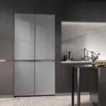 Hisense KitchenFit RQ768N4GVE Total No Frost – Frigorífico americano con múltiples puertas, vidrio plateado, clasificación E