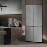Hisense KitchenFit RQ768N4GVE Total No Frost – Frigorífico americano con múltiples puertas, vidrio plateado, clasificación E