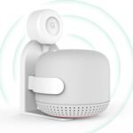 Soporte de pared para Google Nest WiFi 2 AC2200, accesorio de montaje en pared con gestión de cables integrada, sin tornillos, accesorios para altavoces (blanco, JGL01), paquete de 2