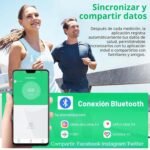 Báscula corporal inteligente, con 8 electrodos y sensores portátiles, báscula digital para grasa corporal, IMC y masa muscular, 25 analizadores de datos corporales de hasta 180 kg/400 lb