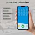 WELOCK Cerradura Electrónica Inteligente con Código, Bluetooth y WiFi, Cerradura Inteligente Fácil de Instalar Plata