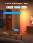 Govee RGBIC Lámpara de Pie, Luces LED Compatibles con Alexa y Matter, 152 cm Regulable 1725lm con Mando a Distancia y APP, Música Gratis, 82 Modos de Escena, Salón, Dormitorio y Cama, Gris