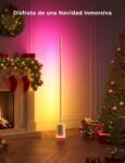 Govee RGBIC Lámpara de Pie, Luces LED Compatibles con Alexa y Matter, 152 cm Regulable 1725lm con Mando a Distancia y APP, Música Gratis, 82 Modos de Escena, Salón, Dormitorio y Cama, Gris
