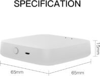 MOES Zigbee Wireless Gateway HUB, Zigbee Bridge, con función de malla, Compatible con la aplicación Smart Life/Tuya, protocolo dual, WiFi y Zigbee