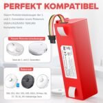 LabTEC Batería de iones de litio de 14,4 V 6900 mAh de repuesto para Xiaomi Roborock S5 S50 S51 S55 S6 S7 T6 E20 E35 para robot aspirador Mijia de 1.ª y 2.ª generación.