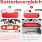 LabTEC Batería de iones de litio de 14,4 V 6900 mAh de repuesto para Xiaomi Roborock S5 S50 S51 S55 S6 S7 T6 E20 E35 para robot aspirador Mijia de 1.ª y 2.ª generación.