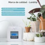 Landrip Sistema de riego DIY, kit de dispositivos de riego automático para vacaciones con manguera de 33 pies para flores, terraza, jardín o plantas en macetas
