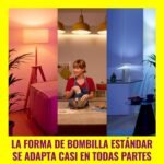 Bombilla LED inteligente WiZ A60 RGB E27, equivalente a 60 W, 2200-6500 K, 806 lm, regulable, compatible con Alexa, Google Assistant y Apple Home, paquete de 4
