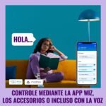 Bombilla LED inteligente WiZ A60 RGB E27, equivalente a 60 W, 2200-6500 K, 806 lm, regulable, compatible con Alexa, Google Assistant y Apple Home, paquete de 4