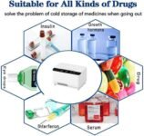 Mini refrigerador de insulina portátil USB – Bolsa de viaje de gran capacidad de doble capa para enfriar medicamentos