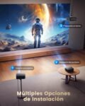Proyector 4K【1500 ANSI/Google TV/Netflix Ready】 Proyector WiMiUS Full HD 1080P Nativo, Enfoque Automático/Keystone, WiFi 6 y Bluetooth 5.2, Proyector con Control de Voz en Casa/Exterior