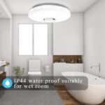 Lámpara de Techo LED 36W con Altavoz Bluetooth, Plafón LED RGB Ø30cm Regulable con Mando a Distancia y APP, Plafón LED Musical para Dormitorios, Habitaciones Infantiles, Salones