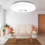 Lámpara de Techo LED 36W con Altavoz Bluetooth, Plafón LED RGB Ø30cm Regulable con Mando a Distancia y APP, Plafón LED Musical para Dormitorios, Habitaciones Infantiles, Salones