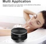 Yunseity Altavoz Bluetooth, Altavoz de conducción ósea, Altavoz de Ducha estéreo Bluetooth, Resistente al Agua, Compatible con Radio FM, para Viajes, Camping, Ducha (Negro)