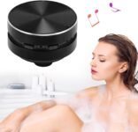 Yunseity Altavoz Bluetooth, Altavoz de conducción ósea, Altavoz de Ducha estéreo Bluetooth, Resistente al Agua, Compatible con Radio FM, para Viajes, Camping, Ducha (Negro)