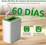 Sistema de riego automático, 12 kits de riego por goteo mejorados para plantas de interior, pantalla LED y dispositivos de riego recargables USB para plantas en macetas