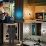 Aigostar Luz Nocturna con Enchufe y Toma de Corriente, Luz Nocturna de 3 Colores con Sensor de Luz y Control Táctil, Luz Nocturna Infantil para Dormitorio, Pasillo, Cocina