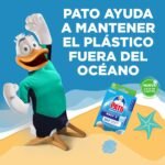 Pato Marine WC Discos Activos, Limpia, Refresca y Perfuma el Inodoro, Eficiencia 360°, 1 Dispositivo + 1 Recambio = 6 Discos