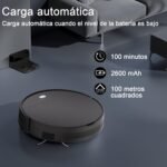 Robot Aspirador y Fregonas Robot Aspirador 2 en 1 Hasta 5500Pa Aspirador de Succión 8 cm Ultra Sottile 2.4GHz WiFi/App/Alexa/Control Remoto Apto para Suelos Pelo de Mascotas Negro