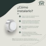 I-254/35-BAM Tope de Puerta para Pared, Adhesivo o Tornillo, Acero Inoxidable Mate, Caucho Blanco 35 mm x 18 mm