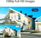 SANNCE 1080P 4-en-1 IP66 Cámara de seguridad CCTV AHD/TVI/CVI/CVBS Cámara de vigilancia Robusta Analógica Negra 2MP Interior/Exterior 100 pies Visión nocturna