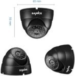 SANNCE 1080P 4-en-1 IP66 Cámara de seguridad CCTV AHD/TVI/CVI/CVBS Cámara de vigilancia Robusta Analógica Negra 2MP Interior/Exterior 100 pies Visión nocturna