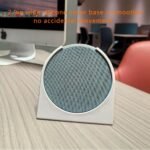 Compatible con Amazon Echo Pop (versión 2023), cubierta protectora de silicona gruesa, la base es más estable, protección de 360° y un ajuste perfecto con la carcasa del altavoz (blanco)