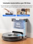 Lefant M2 Pro Robot Aspirador y Fregona con Autovaciante, 6000Pa, Autovaciante 90 Días, 140min, Mapeo Multinivel, Navegación dToF, Obstáculos 190° PSD, 5G WiFi/App/Alexa, Gris