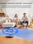Lefant M2 Pro Robot Aspirador y Fregona con Autovaciante, 6000Pa, Autovaciante 90 Días, 140min, Mapeo Multinivel, Navegación dToF, Obstáculos 190° PSD, 5G WiFi/App/Alexa, Gris